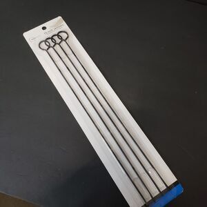 Set of 4 15" Metal Non Stick Grilling Skewers Shish Kabob NEW